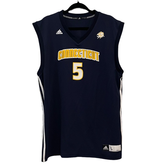 Adidas Connecticut Griffin #5 Jersey, Men’s‎ sz Large - Picture 1 of 5